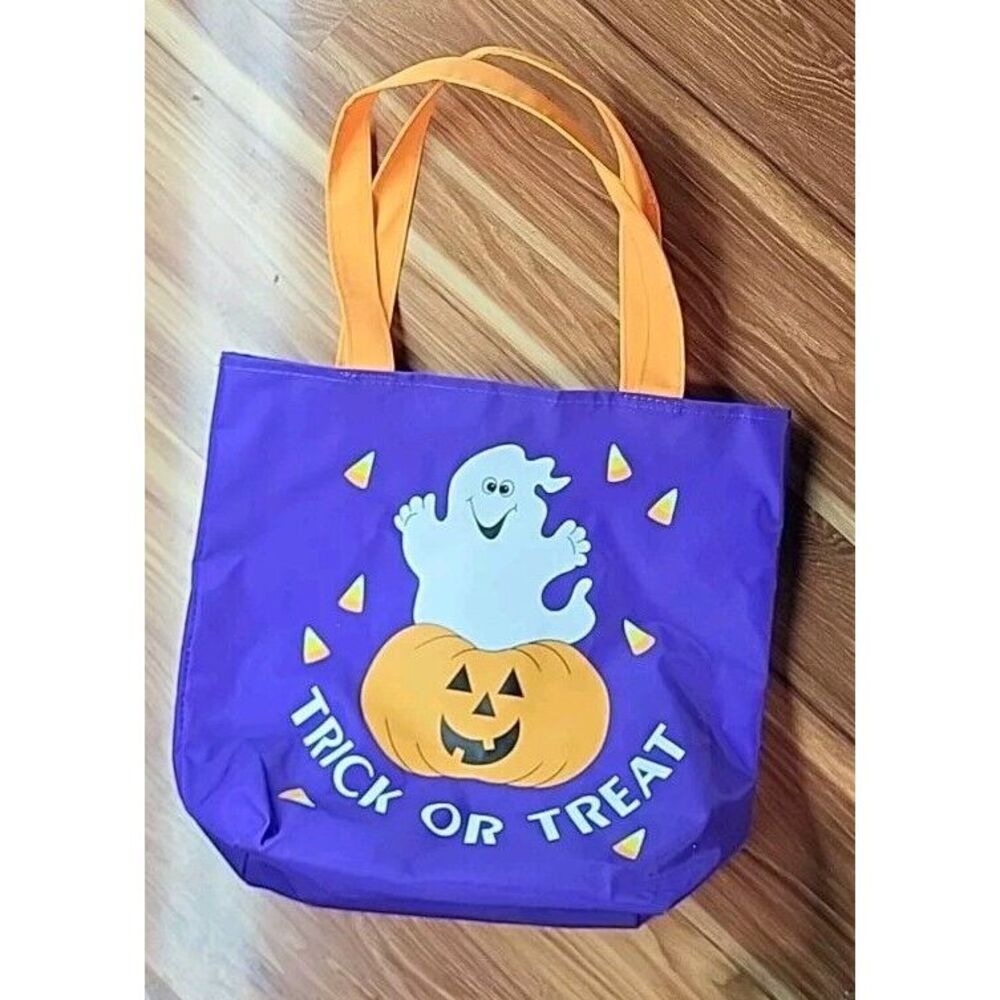 Trick Or Treat Bag ost Purple Orange Candy Lillian Vernon 669J